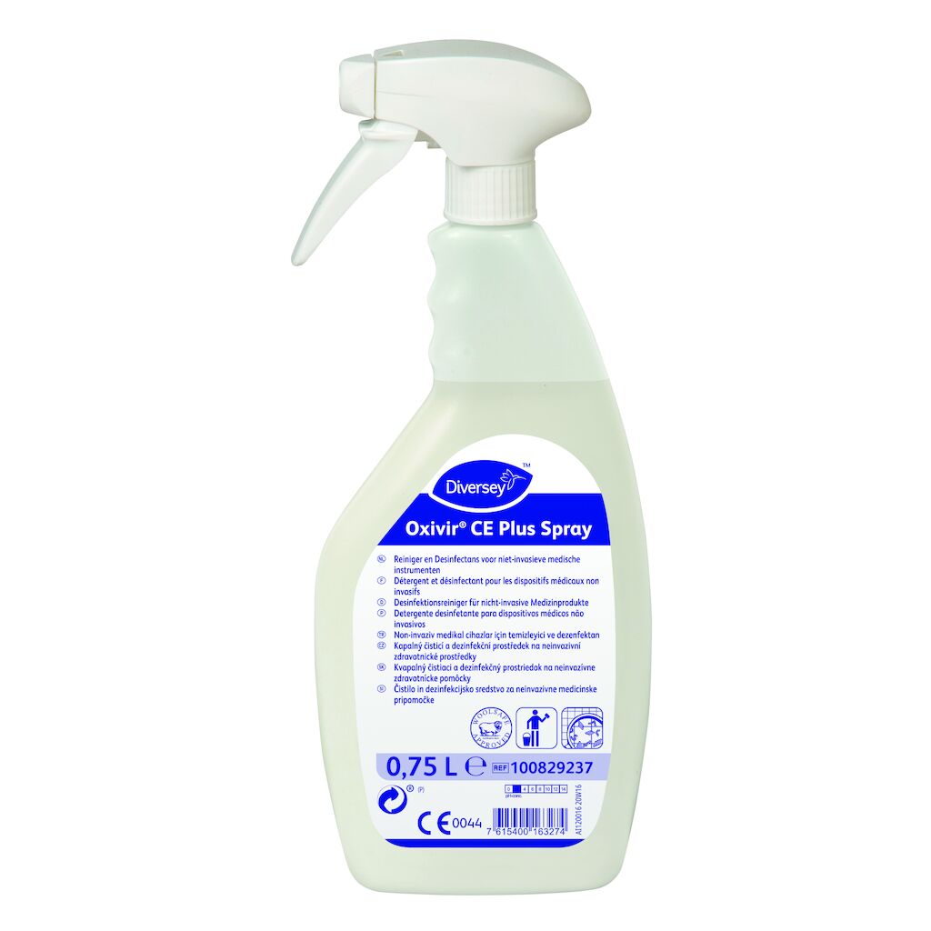 Oxivir CE Plus Spray 6x0.75L - Détergent et désinfectant pour les dispositifs médicaux non invasifs