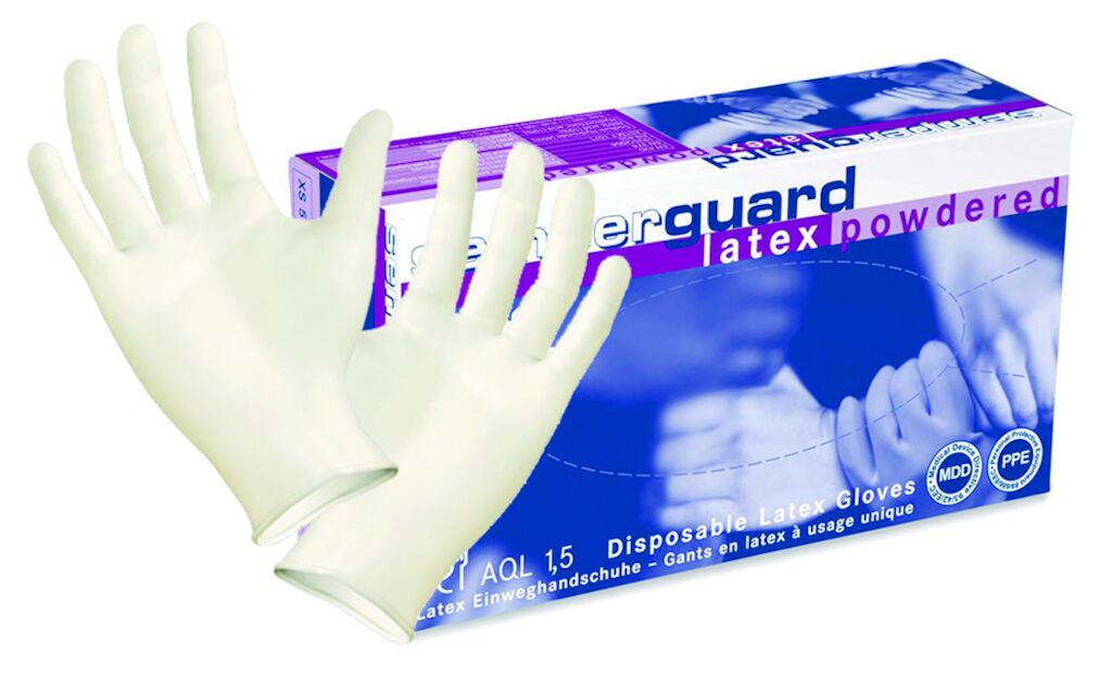 Disposable Gloves Latex 100x1pc - Medium