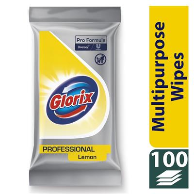 Glorix Pro Formula Multifunctionele Reinigingsdoekjes 4x100st