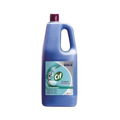 Cif Pro Formula crème javel 6x2L - Crème à récurer pour toutes les surfaces cuisine ou sanitaires