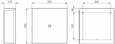 QBic Jumbo Roll Dispenser Maxi 1pc - Height: 330 mmWidth: 330 mmDepth: 110 mm